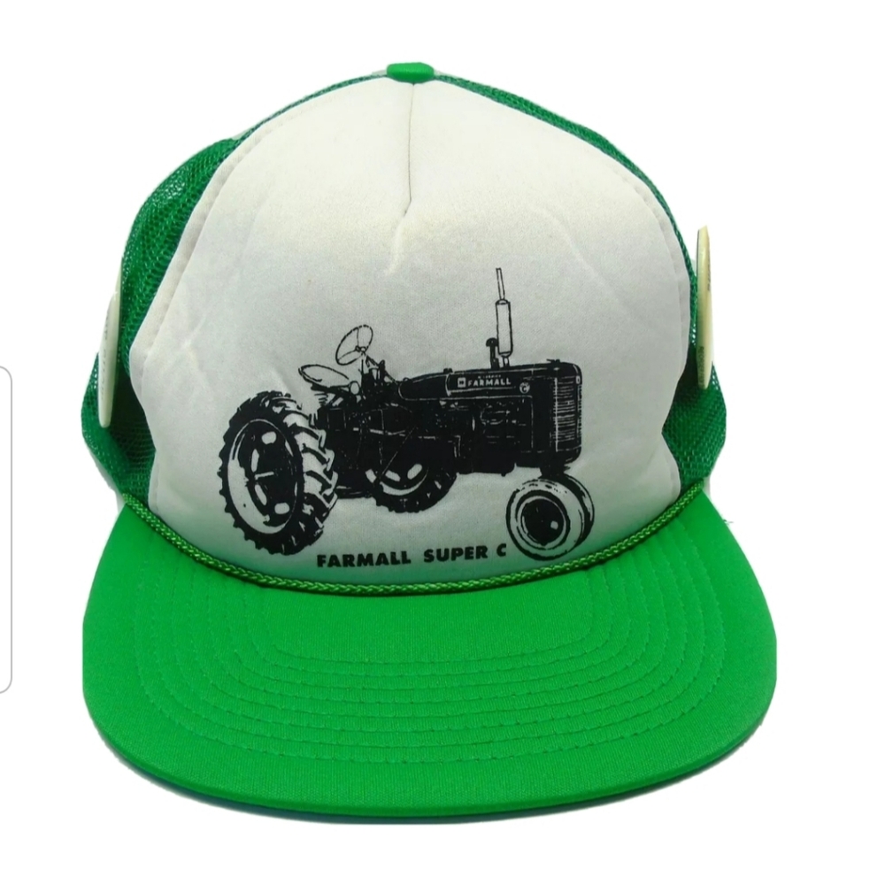  Vintage Farmall Super C Snapback Hat Trucker Mesh